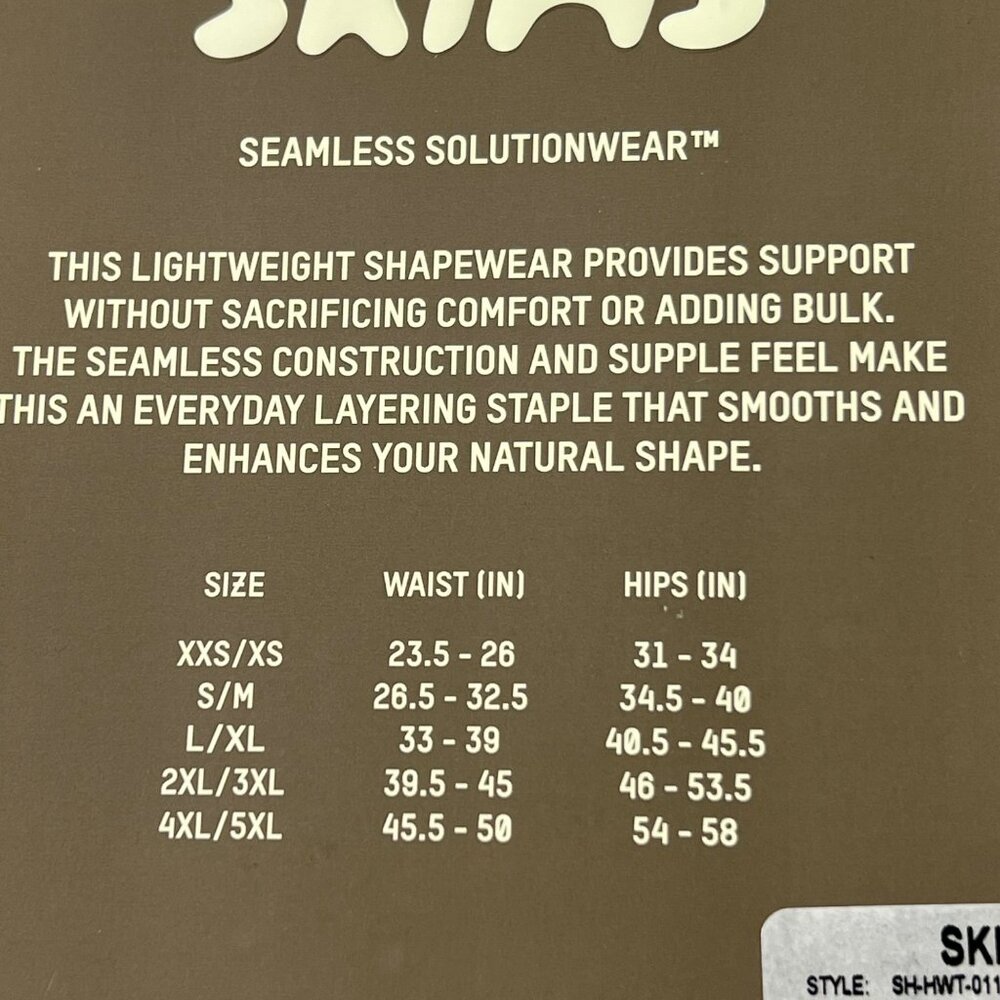 SKIMS Sculpting High‎ Waist Thong Shapewear Sand 4XL/5XL - Picture 7 of 9